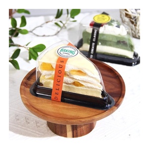 Temizle pasta kek dilim ekmek aperatif unlu gıda ambalaj dikdörtgen kare plastik kapaklı PET kutu şeffaf kutu götürmek - Product Image 5
