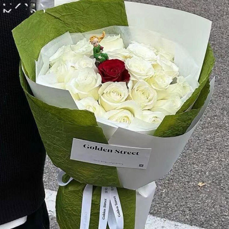white 19 bouquets