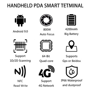 1d 2d <strong>Qr</strong> <strong>Code</strong> <strong>Reader</strong> Handheld Computer 4.5 Inch <strong>Touch</strong> <strong>Screen</strong> 4g Network Wifi Tablet Pda for Logistic - Product Image 2