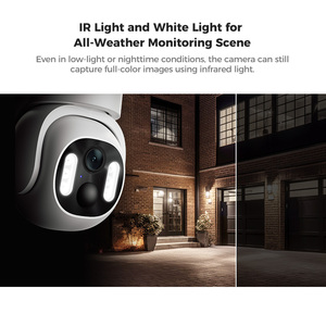 Arpha K16 WIFI防水2MPモーション検出有線ホームデュアル監視カメラAlexa Googleアシスタント付き - Product Image 3