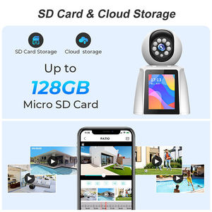 2024新款3MP视频通话摄像头智能Wifi摄像头，带2.8英寸IPS屏幕室内自动跟踪无线PTZ网络摄像头 - Product Image 3