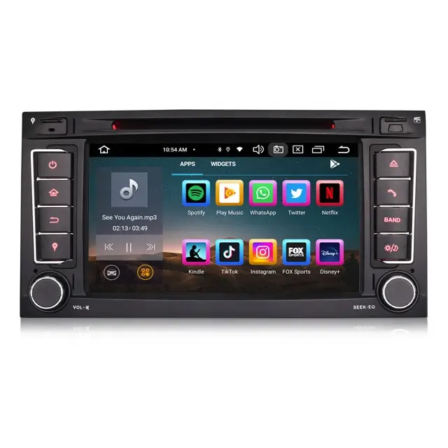 7-дюймовый android ES8556T Автомобильный мультимедийный DVD-плеер gps радио для VW TOUAREG T5 Multivan