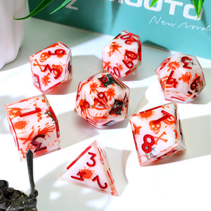 Bộ xúc xắc nhựa RPG tối, Nguyền Rủa con xúc xắc đa diện đẫm máu cho ngục tối và rồng nhập vai nham hiểm Game-L6 chơi - Product Image 3