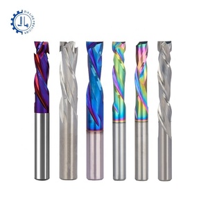 CNC uçları aşağı kesim sıkıştırma Spiral yönlendirici bit Ballnose PCB düz End Mill O flüt Spiral freze kesicisi tabela için - Product Image 4