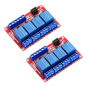 4-Kanal-5-V-Relaismodul 1Pack 5-V-Relaisplatine mit Optokoppler unterstützung Hoch-/Niedrig pegel auslöser für Relais - Product Image 5