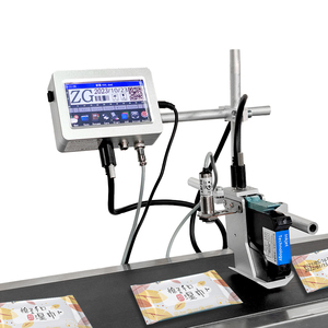 TIJ Ablaufdatum Chargen nummer Code Online-Tinten strahl drucker mit Mini Desktop Conveyor Table Logo Druckmaschine - Product Image 1