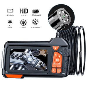 4,3 "ЖК-эндоскоп камера с подсветкой HD 8 мм IP67 Водонепроницаемый Бороскоп камера с 6 регулируемыми светодиодными лампами для канализации автомобиля 1080p - Product Image 2