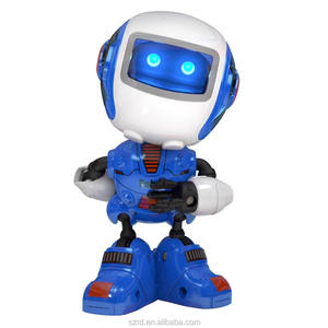 智能机器人玩具早教人声发光可爱合金感应q版机器人电子玩具 - Product Image 3