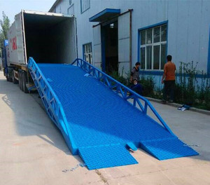Durable and Adjustable Hydraulic <strong>Container</strong> <strong>Loading</strong> Ramp with Safety Features - Product Image 2