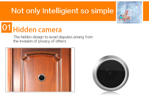Smart Home Security <strong>System</strong> Ring 3.5 Inch Charging Hidden Monitoring Door Viewer for Apartment <strong>Building</strong> - Product Image 4