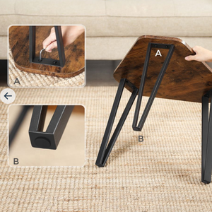 客厅3套小堆叠嵌套六角边桌 - Product Image 6