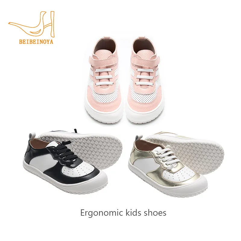 Babyhappy Sapatos infantis descalços com suporte de arco para crianças, novo design patenteado, personalizado, bico largo, minimalista, ergonômico