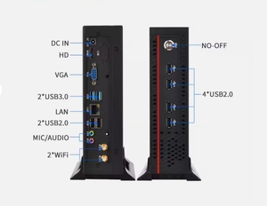 คอมพิวเตอร์ตั้งโต๊ะขนาดเล็กใหม่2630QM i7 Win10 3612QM/11 PRO พัดลมระบายความร้อนหน้าจอ HD X86คอมพิวเตอร์พกพาราคาถูก - Product Image 1