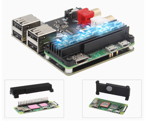 Raspberry Pi HiFi DAC HAT Shield X302 HiFi-Audio-Decoder-Karte Kompatibel mit Raspberry Pi Zero 2W Zero W-Unterstützungen - Product Image 4