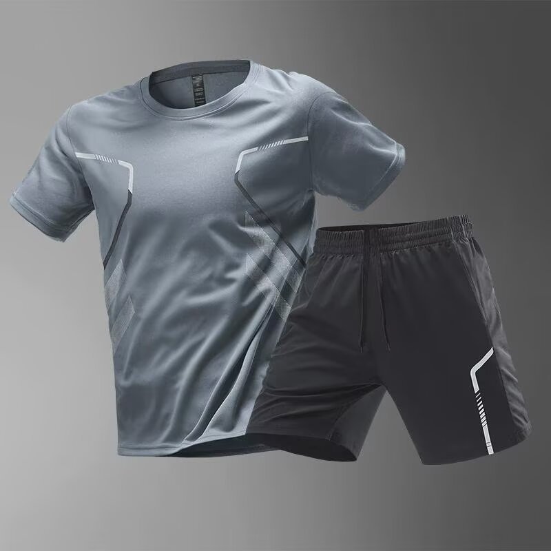 Gray suit-ice silk quick-dry breathable