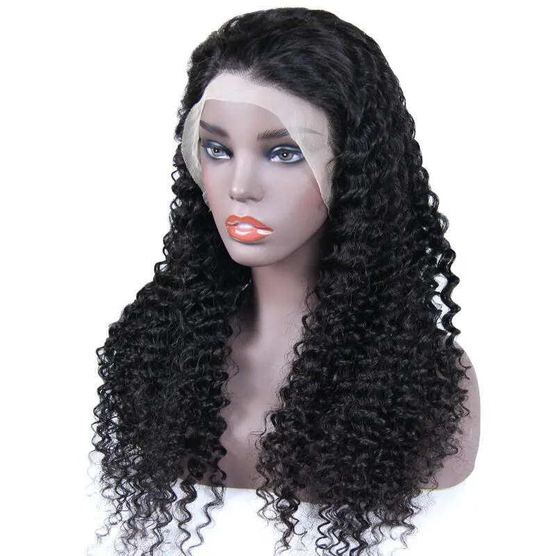 Perruque Swiss Lace Frontal Wig 100% vierges, perruques cheveux naturels, 13x4, 13x6, Transparent Hd, pour femmes noires