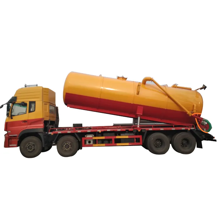 QILIN 8X4 판매를 위한 하수 오물 흡입 트럭 25000 리터
