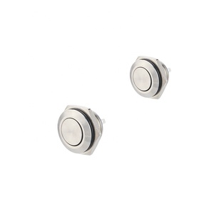 Chinakel 16mm interruttore a pulsante testa piatta scatola pulsante in metallo interruttore a pulsante - Product Image 1
