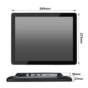 Monitor LCD de pantalla táctil capacitiva Monitor de pantalla táctil de 15 pulgadas IP65 Monitor táctil de uso de boutique industrial - Product Image 6