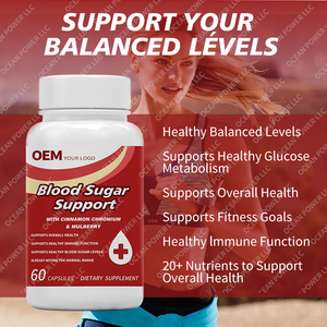 Bán buôn OEM nhãn hiệu riêng lượng đường trong máu hỗ trợ 60 viên nang 20 loại thảo mộc vitamin viên nang lượng đường trong máu hỗ trợ viên nang - Product Image 3