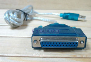 Cable de impresora USB a paralelo Cable convertidor 25 Pin macho y hembra Cable de impresora Adaptador convertidor