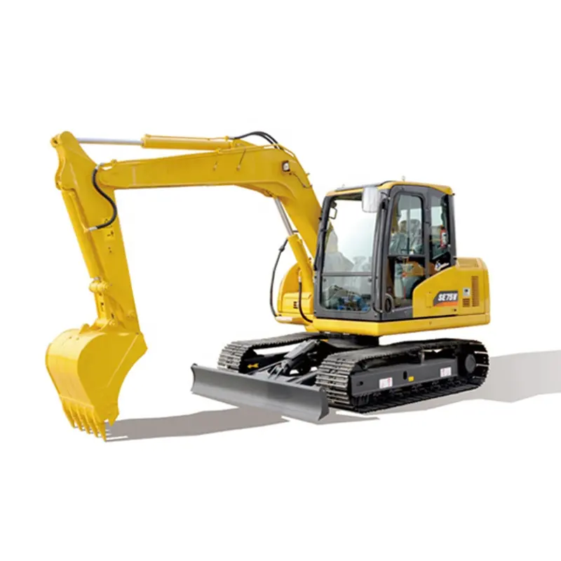 Pabrik dealer resmi Shantui SE75 berat operasional 7 ton digunakan Crawler excavator