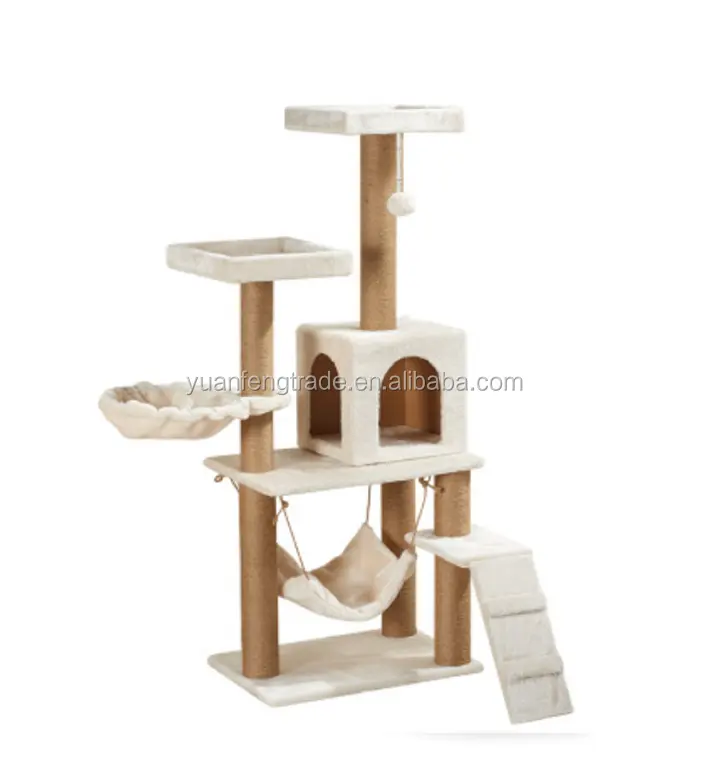 2023 nuevo estilo mayorista Cat Scratching Tree árbol de escalada de gato hecho de madera