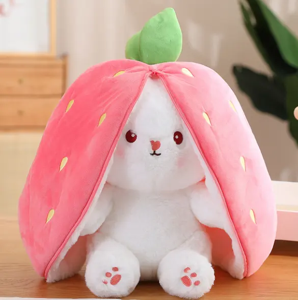 Özel peluş dolması sevimli tavşan oyuncak tavşanlar yumuşak peluş geri dönüşümlü tavşan oyuncak bebekler sıcak satış dolması hayvan oyuncak yılbaşı hediyeleri