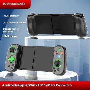 D7新しい6軸LEDポータブルABSワイヤレスゲームパッド対応Apple Android Win7機能ジョイスティックゲームコントローラー
