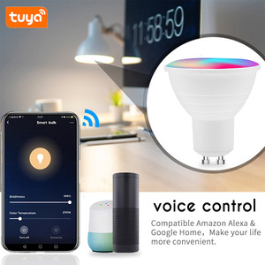 智能家居图雅发光二极管聚光灯5.5W WIFI ZigBee GU10 RGB CCT GU5.3 MR16带遥控器的发光二极管灯泡 - Product Image 5