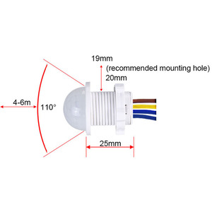Interruptor de luz de 110V y 220V, Detector de Sensor PIR, interruptor inteligente LED PIR, interruptor de Sensor de movimiento infrarrojo, encendido y apagado automático - Product Image 4