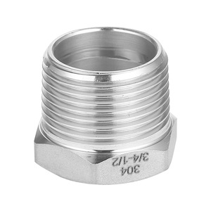 Explosion Proof 2 Reducing Cast Pipe Adapter Fitting 1\&quot; Male NPT 3/4\&quot; Female NPT Stainless Steel <strong>Reducer</strong> Hex Gas Head - Product Image 5