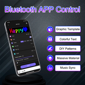 Bestseller Programmier bares Smart Pixel LED-Lichtbild schirm mit Sprach steuerung USB-Konnektivität Kunststoff gehäuse DC 5V" - Product Image 2
