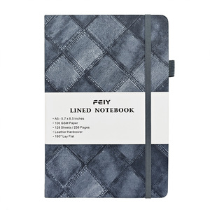 2024 Myway Journaling quaderni, A5 Denim Notebook Journal con 192 pagine numerate, diari per la scrittura in pelle libro con copertina rigida - Product Image 1