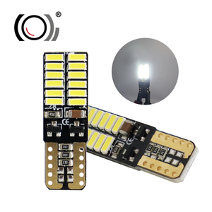 Moxi หลอดไฟ LED CANbus อัตโนมัติ4014 24SMD, หลอดไฟ LED T10 CANbus ภายในรถยนต์สภาพใหม่ไฟป้ายทะเบียนรถ - Product Image 1
