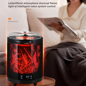 Far Infrared Room <strong>Heater</strong> with Thermostat Flame Cooking Stove Indoor Heating &amp; Cooking Tea Remote Control - Product Image 2