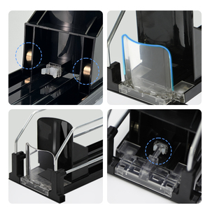 La Soda può visualizzare il sistema di spingimento dello scaffale dello spingitore della bevanda astuto distributore automatico di plastica ha caricato la molla l'organizzatore della bevanda per il frigorifero - Product Image 6