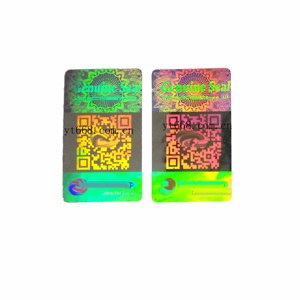 シーケンス番号印刷ホログラムQRコードステッカーカスタムQRコードホログラムステッカー - Product Image 2