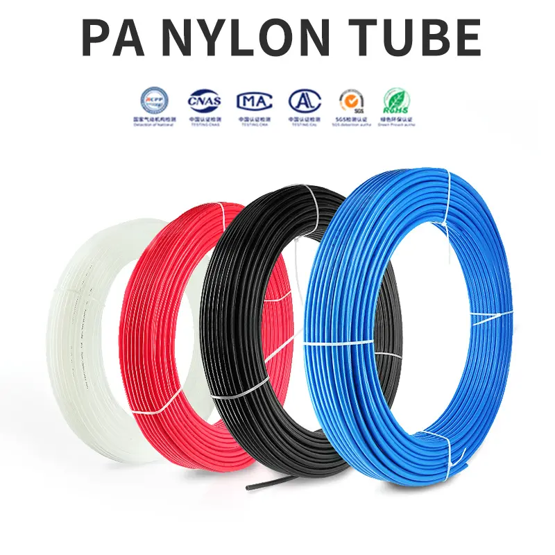 ANMASPC alta presión 4mm 6mm poliamida Nylon tubo neumático 8mm 10mm 12mm PA manguera de aire para uso de compresor de aire