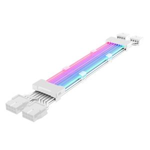 PC Case PSU Extension RGB Cable ATX <strong>24Pin</strong> PCI-E GPU 2X8Pin Neon Color Line ARGB Streamer Transfer <strong>Adapter</strong> M/B 5V 3Pin SYNC - Product Image 5