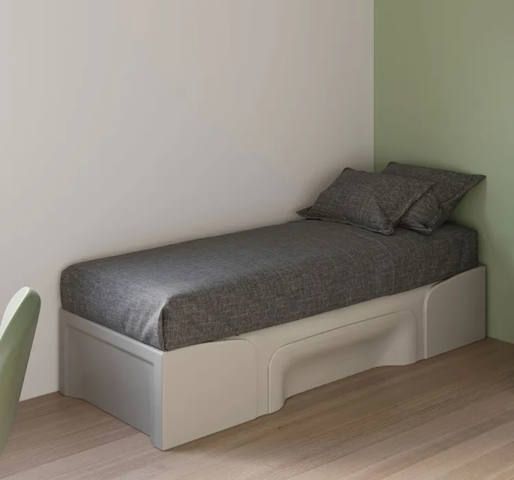 Muebles de dormitorio de hotel Juego de dormitorio de altura fija Juego de sofá cama individual Cama resistente al agua
