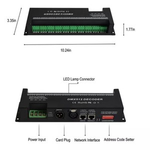 Constant Current 2A 30Channels <strong>DMX512</strong> Decoder RGB <strong>LED</strong> Strip <strong>Controller</strong> - Product Image 6