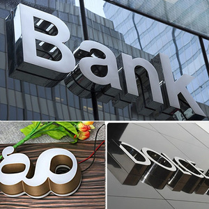 Promotion auf Outdoor Wand montage 3D Back Luminous Logo Alle Arten von Schriftarten mit Fernbedienung für die Dekoration - Product Image 2