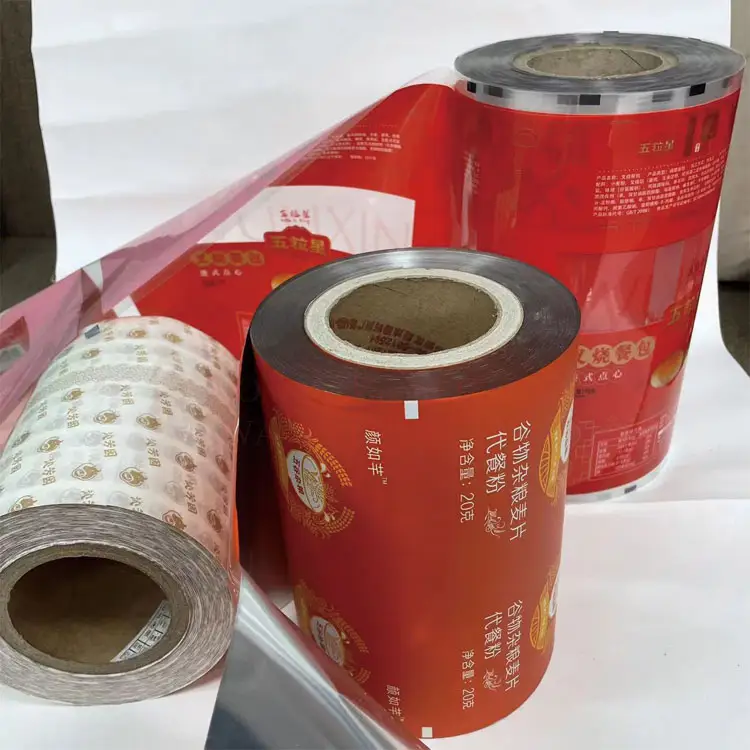 Op Maat Bedrukte Aluminiumfolie Food Grade Verpakkingsfolie/Plastic Gelamineerd Zakje Film Rol Voor Snack