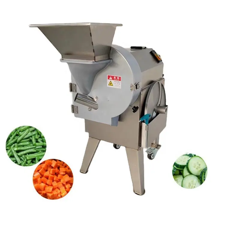 Machine industrielle commerciale pour couper les carottes, pommes de terre, concombre, oignon, légumes