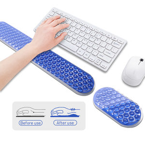Teclado de ratón de Gel personalizado de fábrica, reposamuñecas, teclado de ordenador, ratón, soporte de muñeca, alivio del dolor, alfombrilla de ratón antideslizante de tacto fresco - Product Image 2