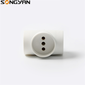Style <strong>3P</strong> with Grounding Songyan Outlet Extension Power Adapter Multi Direction AC <strong>Plug</strong> in CE ROHS 2 Years Pp+copper C3-1 - Product Image 2