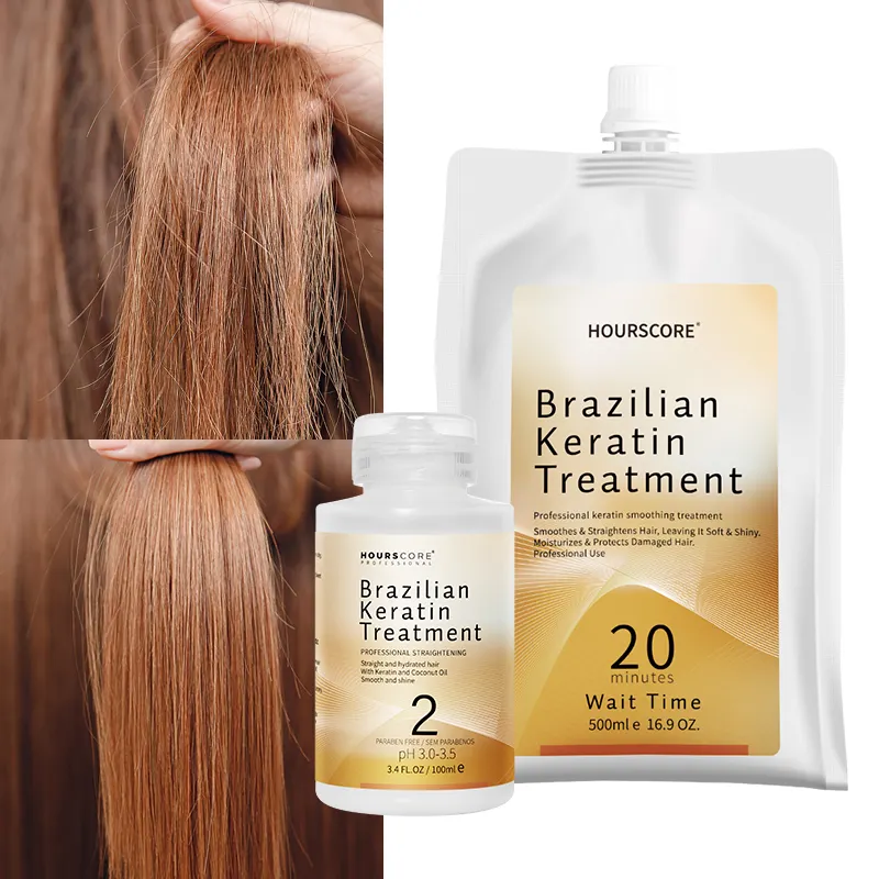 صالون احترافي برازيلي كيراتين مرخيات للشعر برازيلي كيراتين طقم علاج لتنعيم الشعر