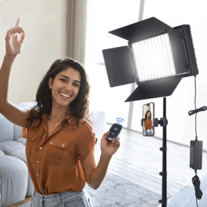 E800 Photo LED ชุดไฟวิดีโอภาพถ่ายสตูดิโอแผงแสง Bi-สีหรี่แสงได้ไฟ LED วิดีโอสําหรับสตูดิโอ YouTube - Product Image 2