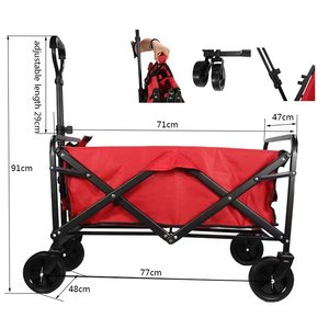 Foldable Customizable Factory <strong>Red</strong> <strong>Cart</strong> - Product Image 4
